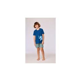 Pyjama garçon Woody Str Short Elephant - Bleu foncé