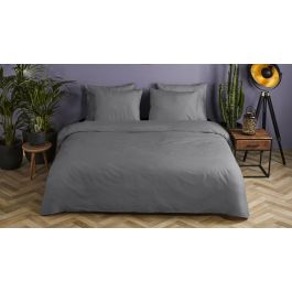 Housse de couette Hip Cotton Satin Uni - Grey