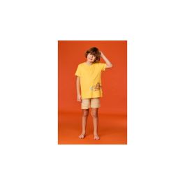 Pyjama garçon Woody Str Short Tiger - Jaune
