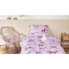 Enveloppe de couette Beddinghouse Kids Unicorn Paradise - Rose