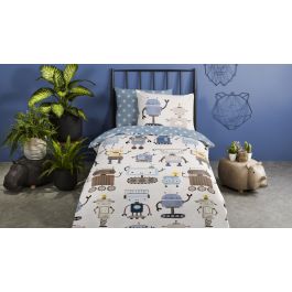 Enveloppe de couette Kids Good Morning Robo - Multi