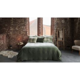 Enveloppe de couette Passion Home Linen Rolf - Vert