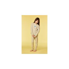 Pyjama pour fille Woody Green Beige Stripe - Multi