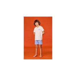 Pyjama garçon Woody Blue Short - Ecru