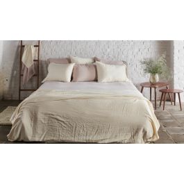 Enveloppe de couette Passion Home Linen Tetra - Ecru