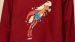 Pyjama fille Woody Pony Multistripe - Rouge foncé