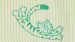 Serviette Woody Striped Tiger - Vert