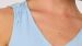 Vêtements de nuit à col en V Woody pour femme - Bleu clair