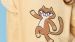 Pyjama fille Woody Cat Velour - Jaune clair