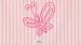 Set 2 serviettes Woody Striped - Rose