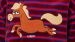 Pyjama Filles Woody Stripes Pony Velour - Rouge foncé