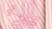 Serviette Woody Striped With Butterfly Bag - Rose
