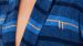 Peignoir homme Woody Striped - Bleu foncé