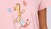 Pyjama femme Woody Short Girafe - Rose